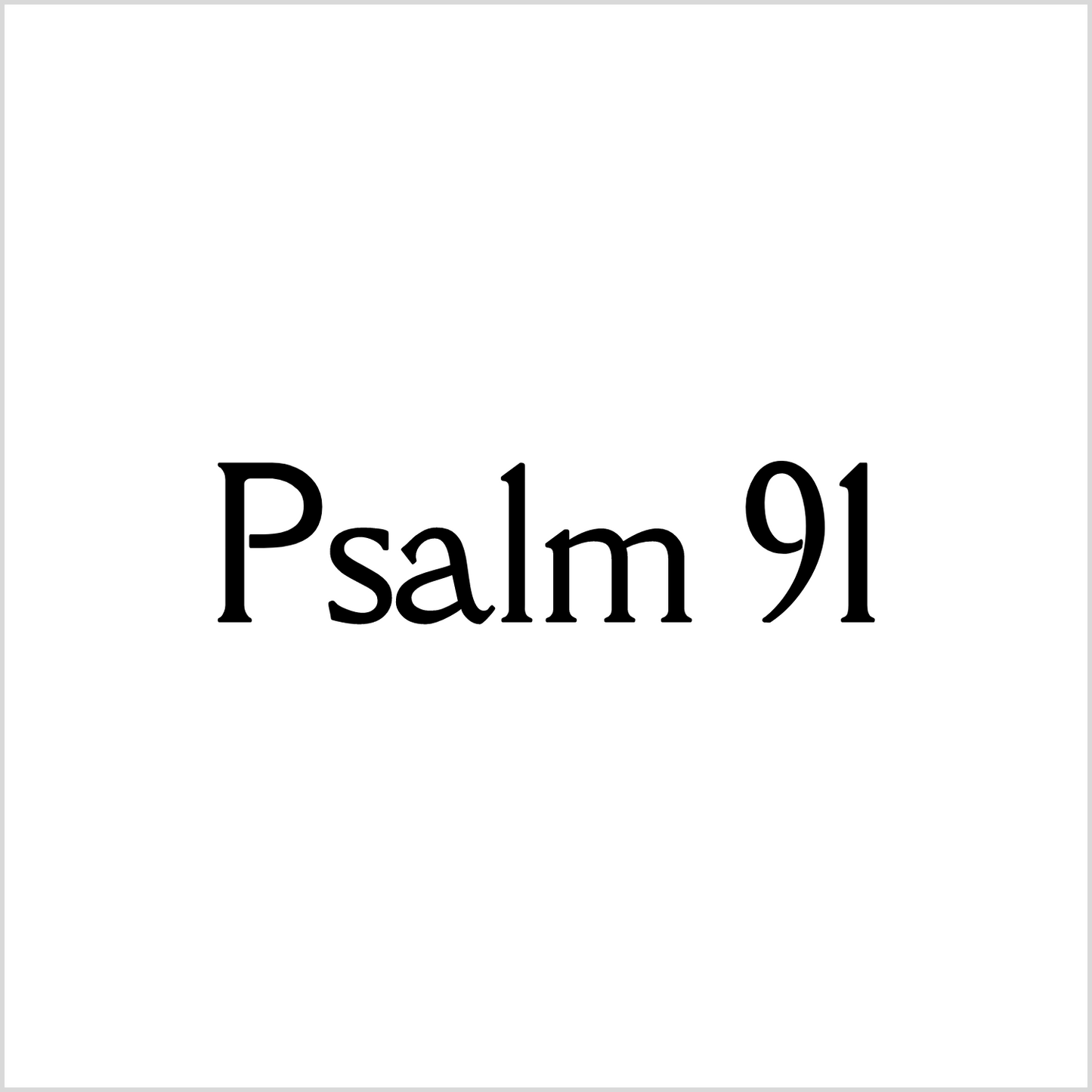 Set of Precut Quilt Squares - Psalm 91