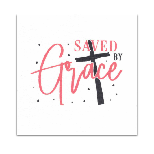 Precut Bible Quilt Square - Saved By Grace