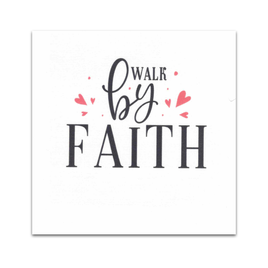 Precut Bible Quilt Square - Walk By Faith