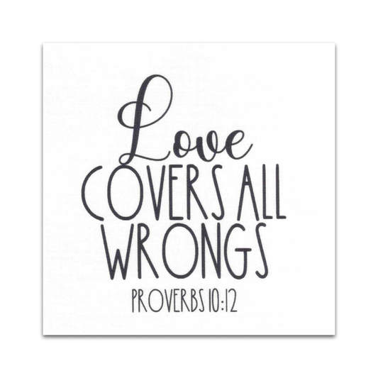 Precut Bible Quilt Square - Proverbs 10:12