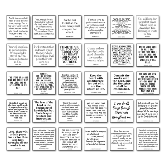 Set of 30 Bible Verse Quilt Squares - BIBLE010