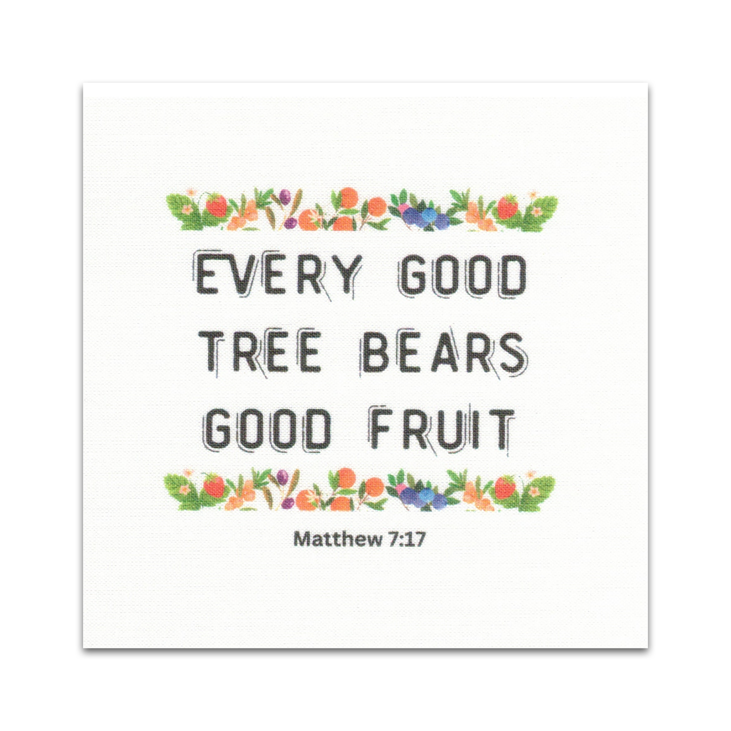 Set of 20 Food-Themed Bible Verse Quilt Squares - BIBLE018