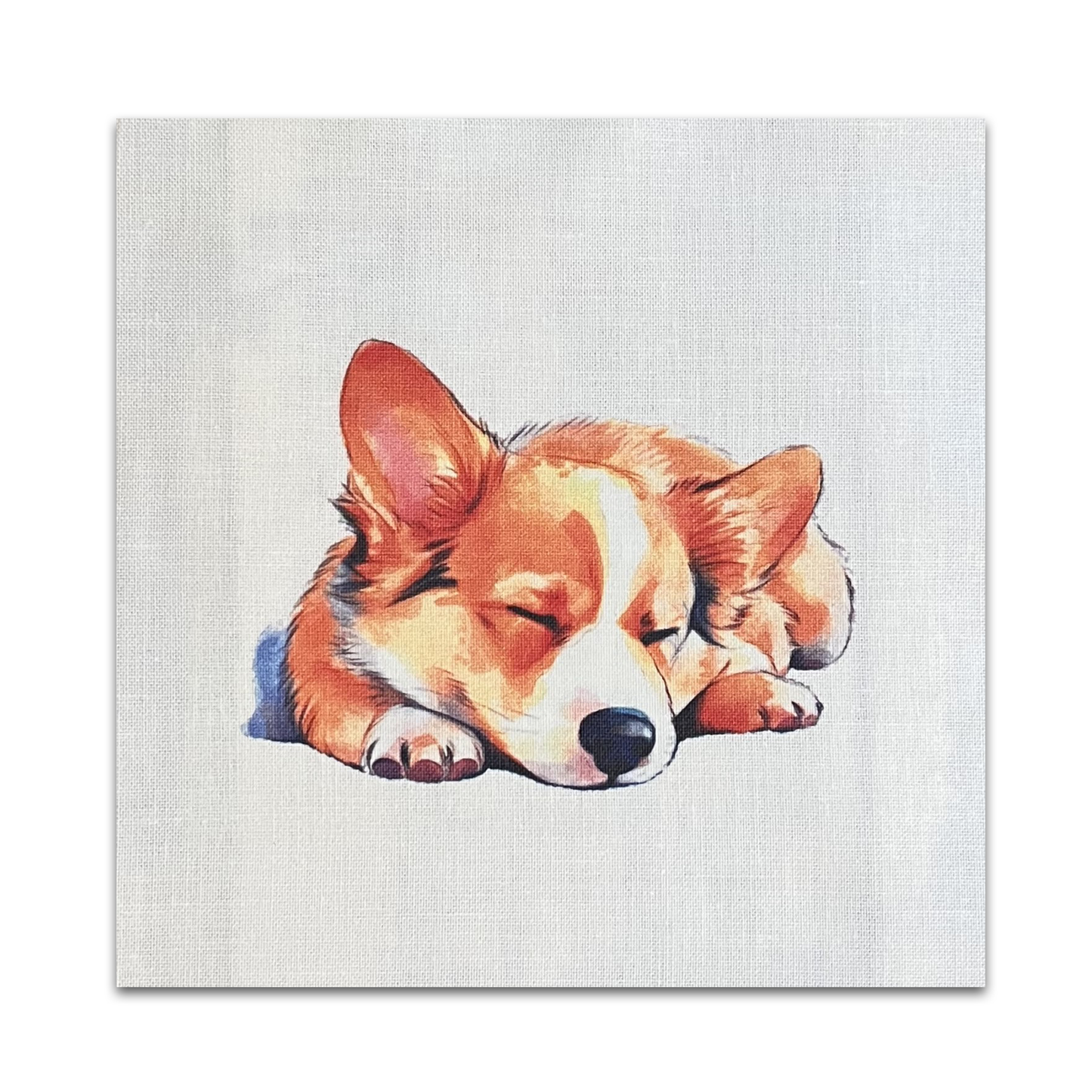 Set of 10 Corgi Quilt Squares