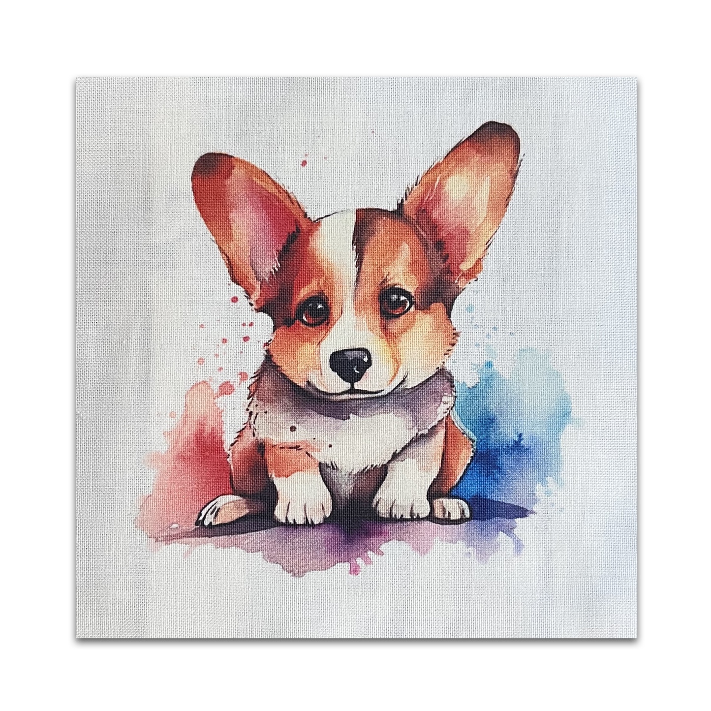 Set of 10 Corgi Quilt Squares